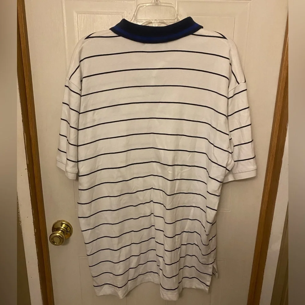 Polo by Ralph Lauren White Polo with Navy Trim